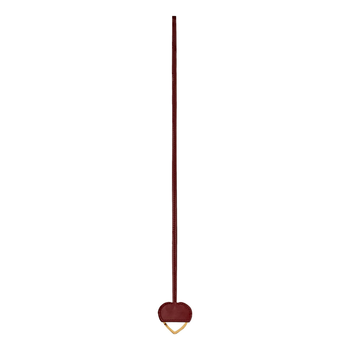 Saint Laurent Opyum Red Patent Leather Heart Keyring Necklace