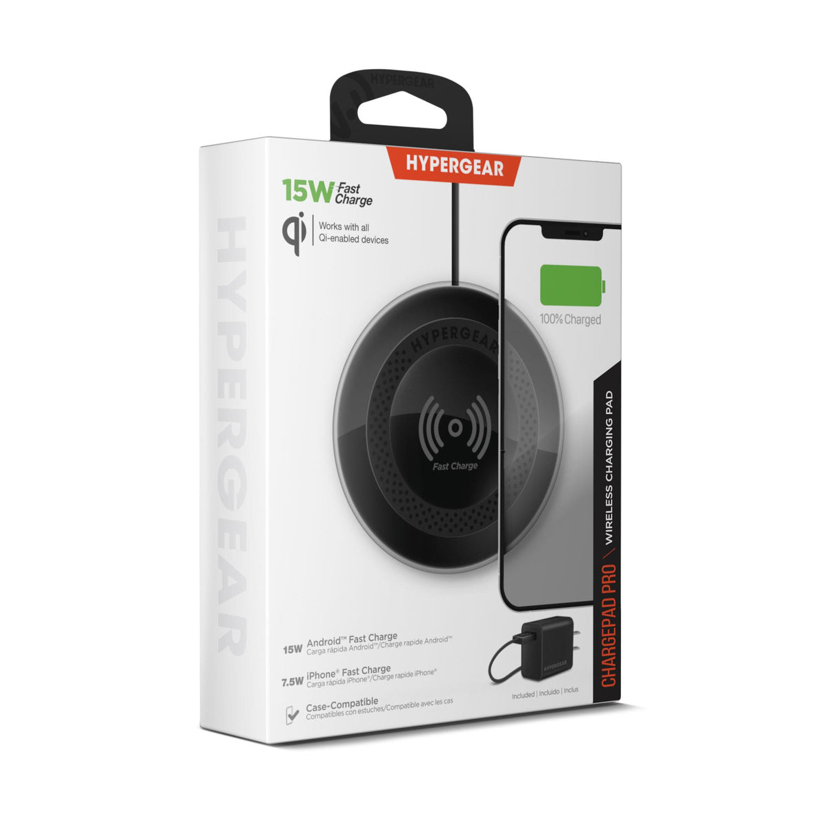 HYPERCEL HyperGear ChargePad Pro 15W Wireless Fast Charger with USB-C Connector