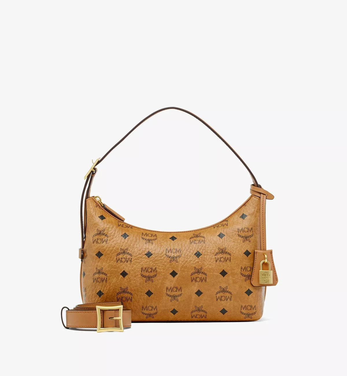 MCM Aren Hobo in Visetos Size Small