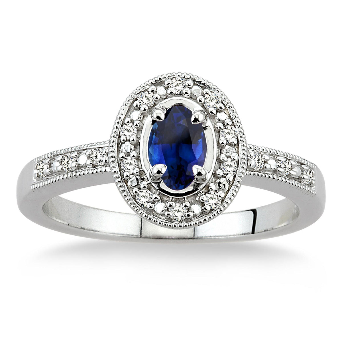 Jilco Inc Diamond & Sapphire Ring 9
