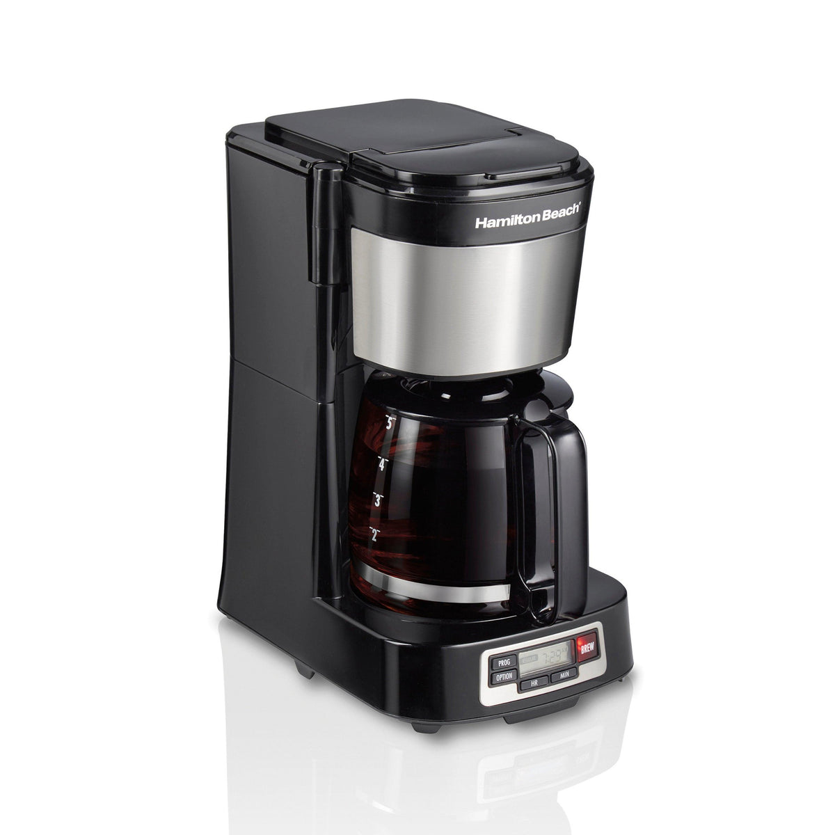 Hamilton Beach FrontFill 5 Cup Compact Programmable Coffeemaker