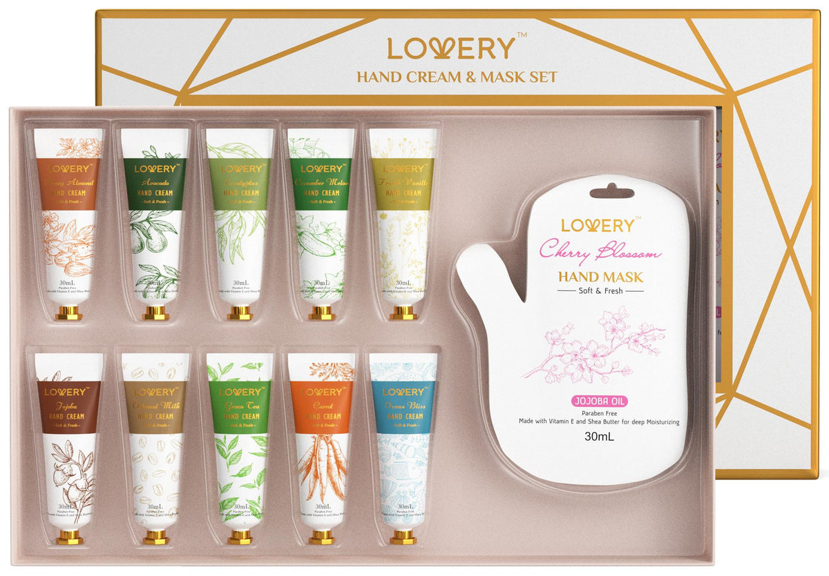 Lovery Hand Cream And Hand Mask Gift Set Size 16 Pieces