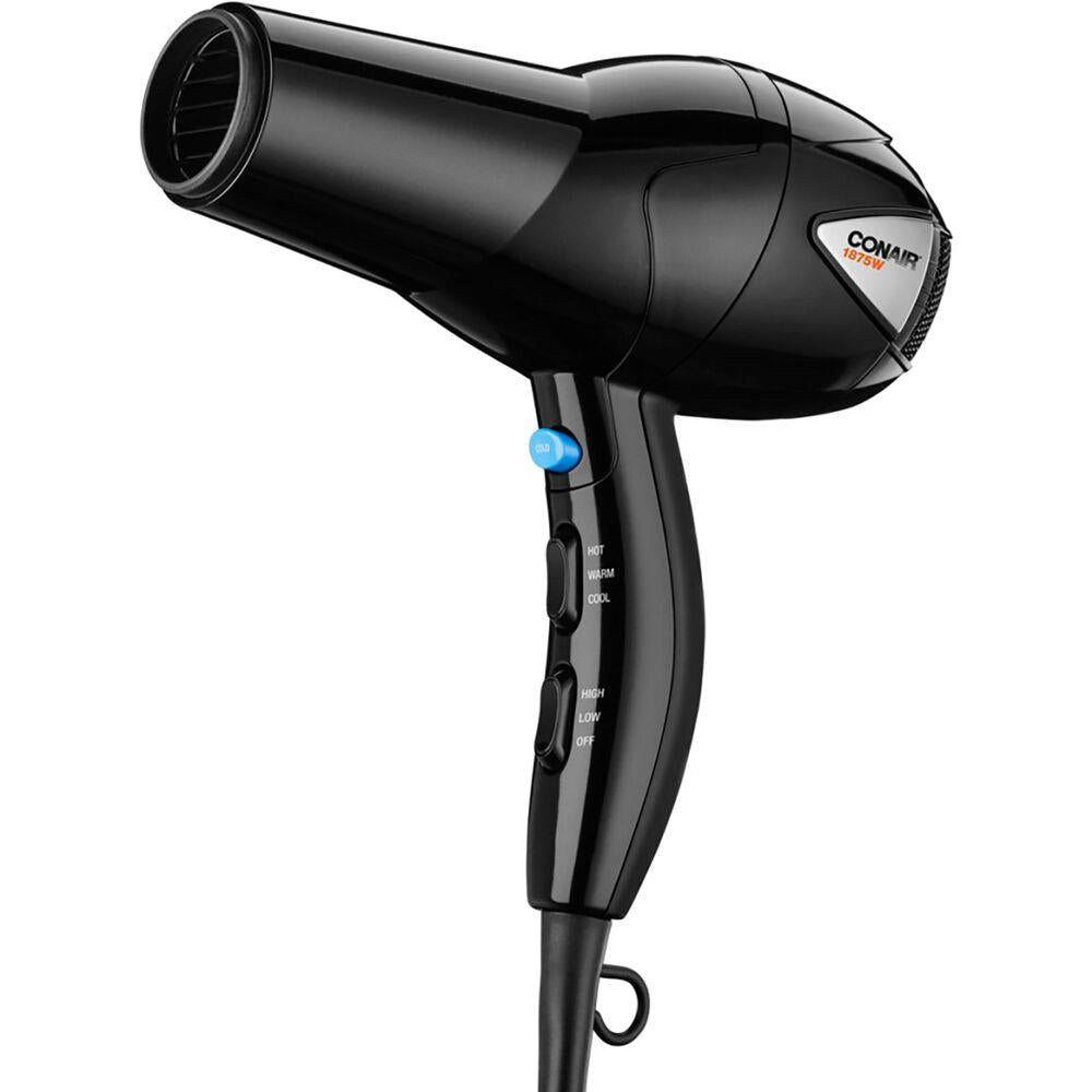 CONAIR PERSONAL CARE 1875-Watt Ionic Hair Dryer in Black