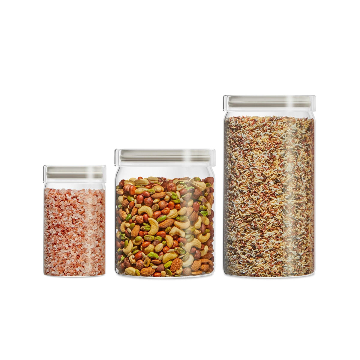 Pyrex 3pc Store It Glass Canisters Set