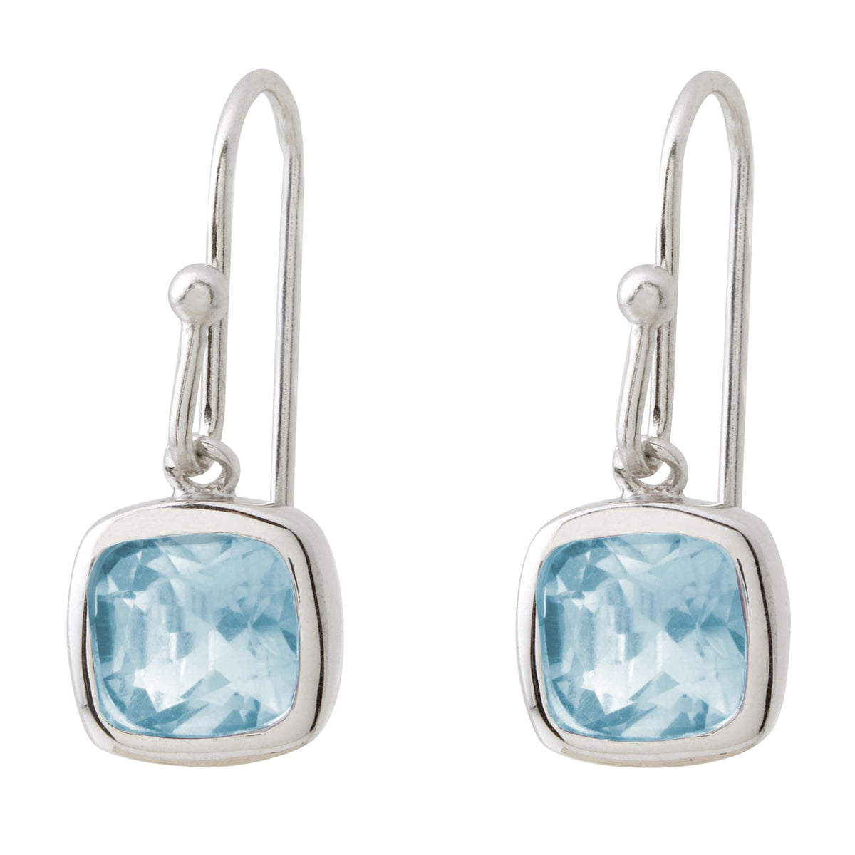 Jilco Blue Topaz Earrings w/ French Wires