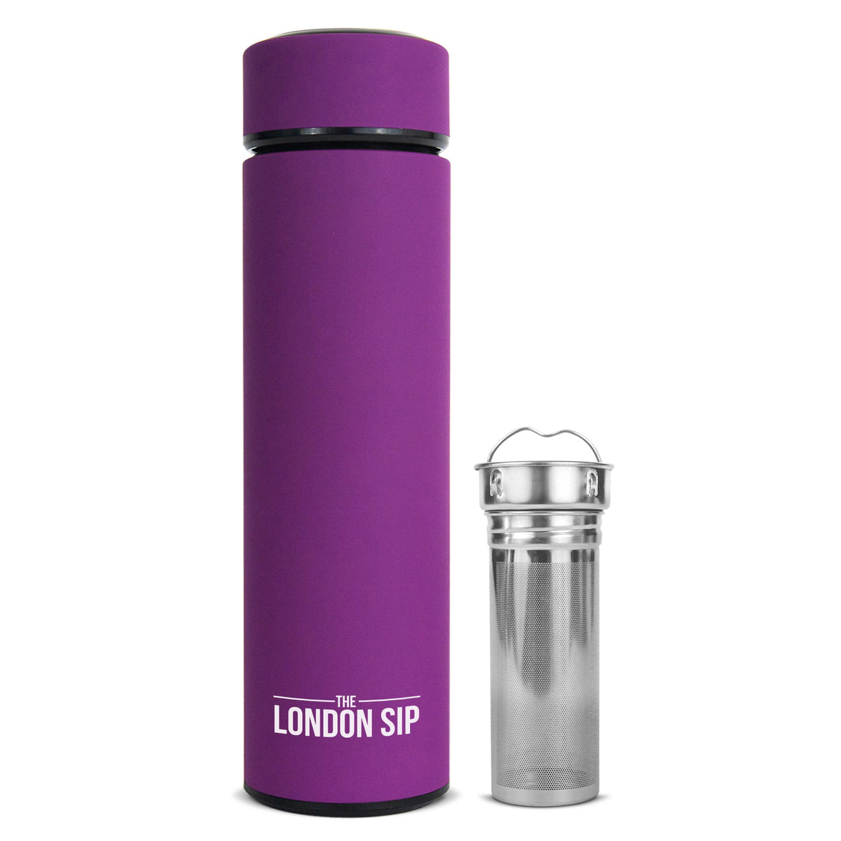 KitchenSupply London Sip - 16oz Tea Infuser Bottle, Purple