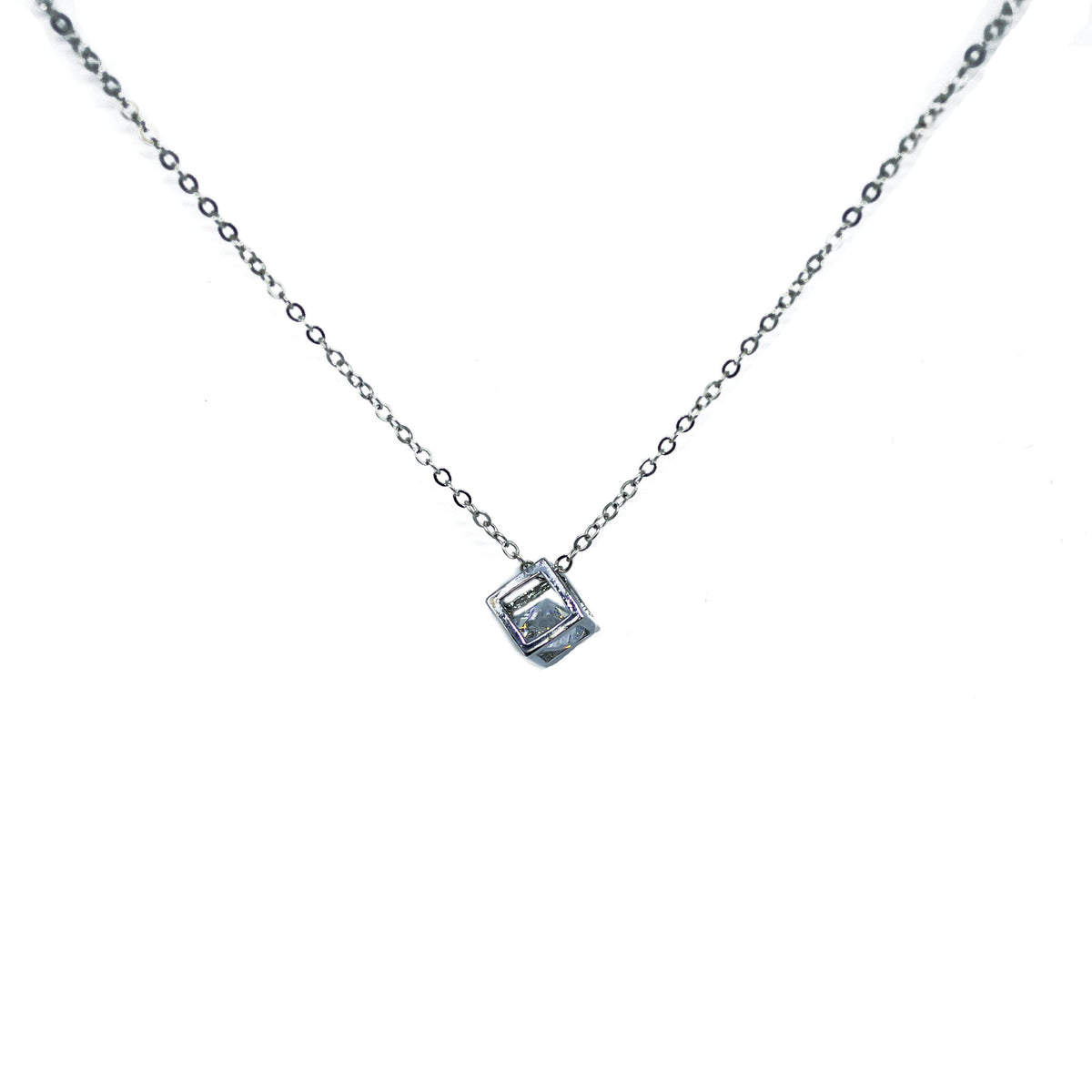 Completely Bella Diamante Dangling CZ Pendant Necklace