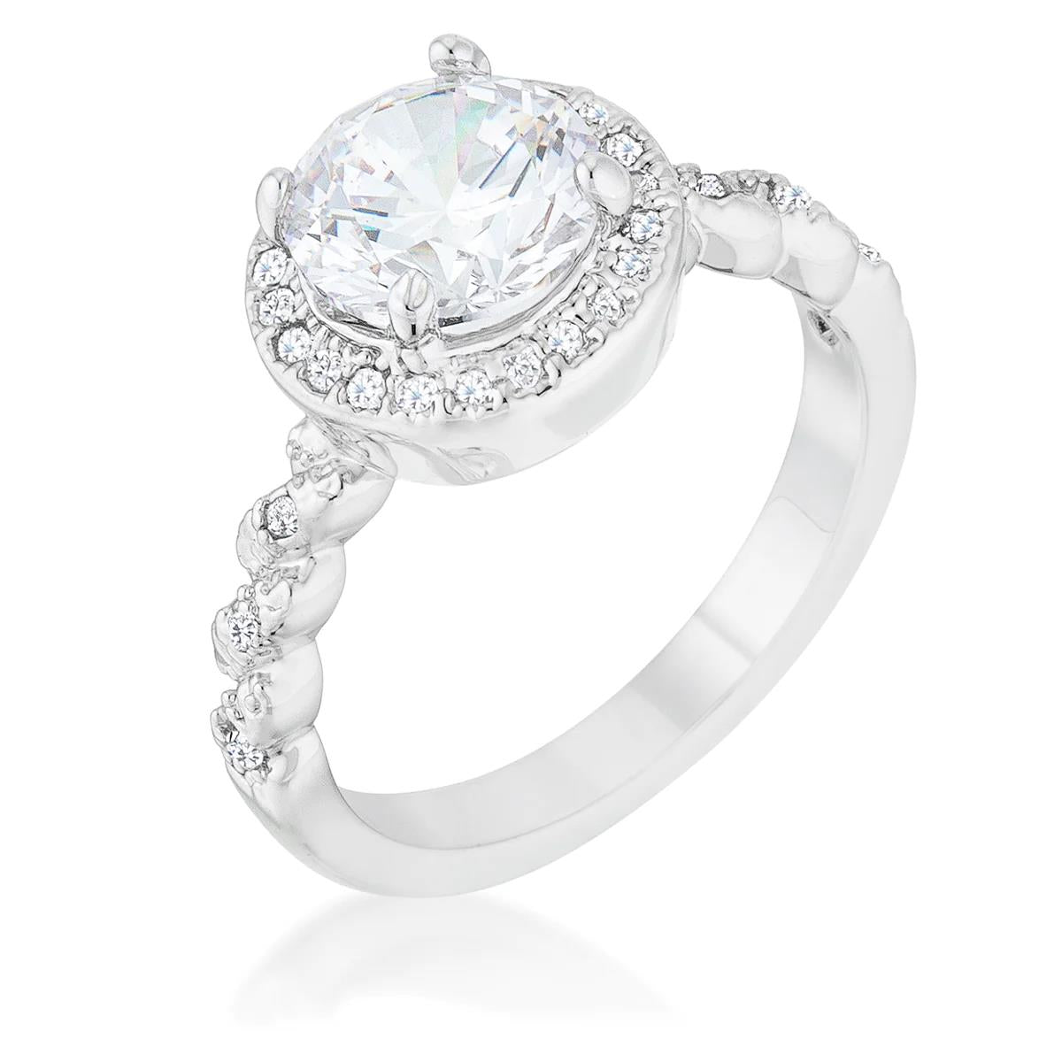 Completely Bella Halo Twist Engagement Ring