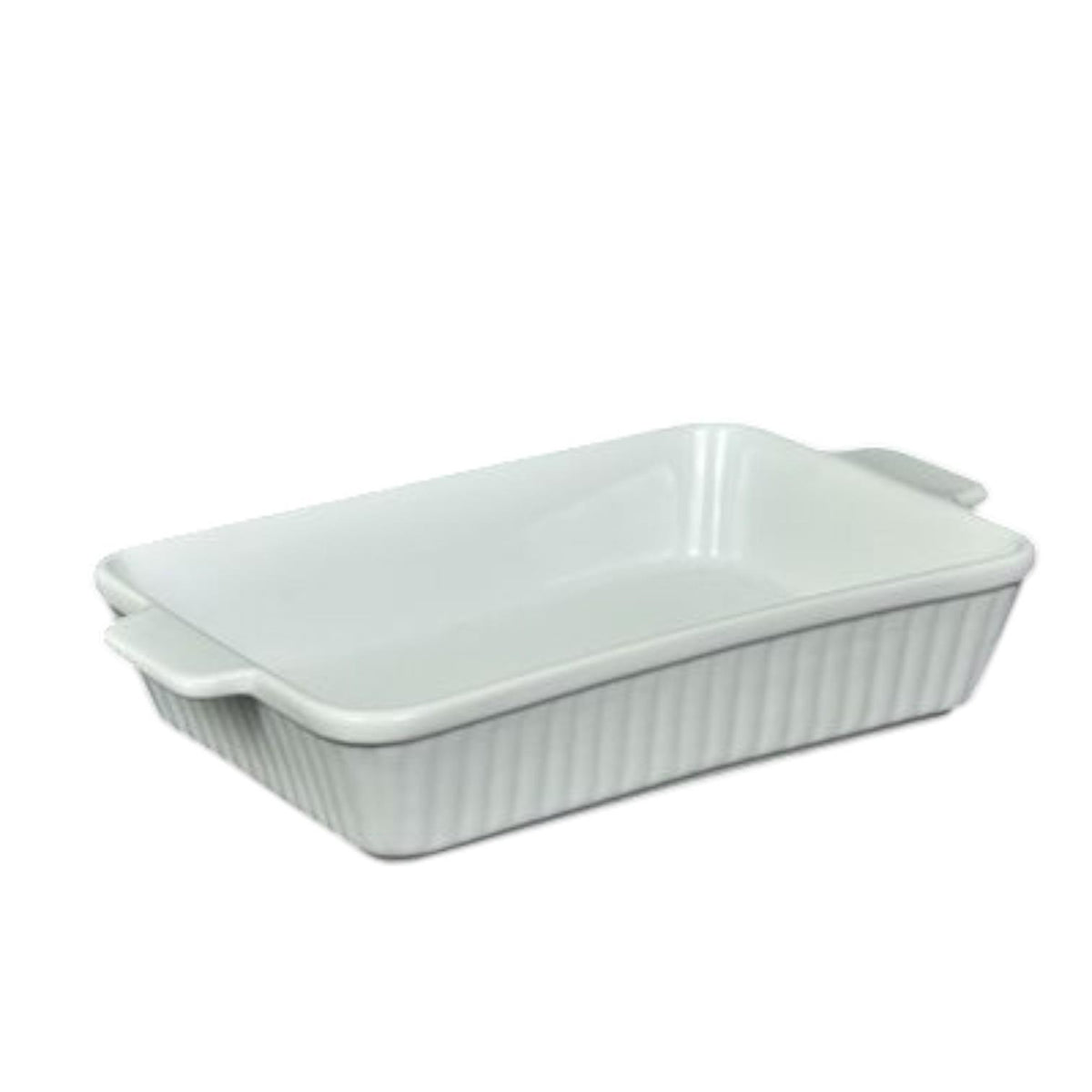 Gourmet Edge Classic White Ceramic Baking Dish