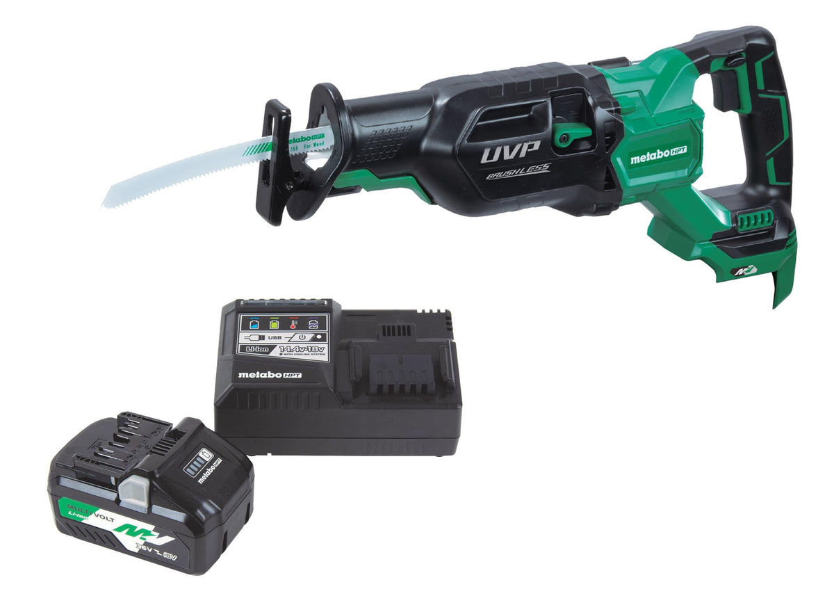 Metabo HPT (formerly Hitachi) 36V Reciprocating Saw with Starter Kit Package