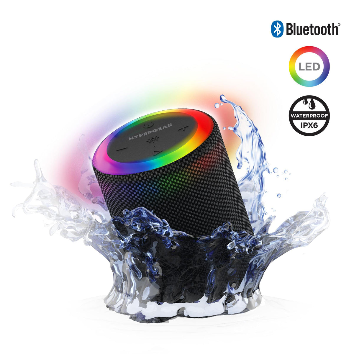 HYPERCEL HyperGear Halo Waterproof LED Wireless Speaker