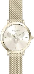 Olivia Burton Ultra Slim Bees. GP Case. GP Mesh Bracelet. Gold Sunray Dial with large etched bee