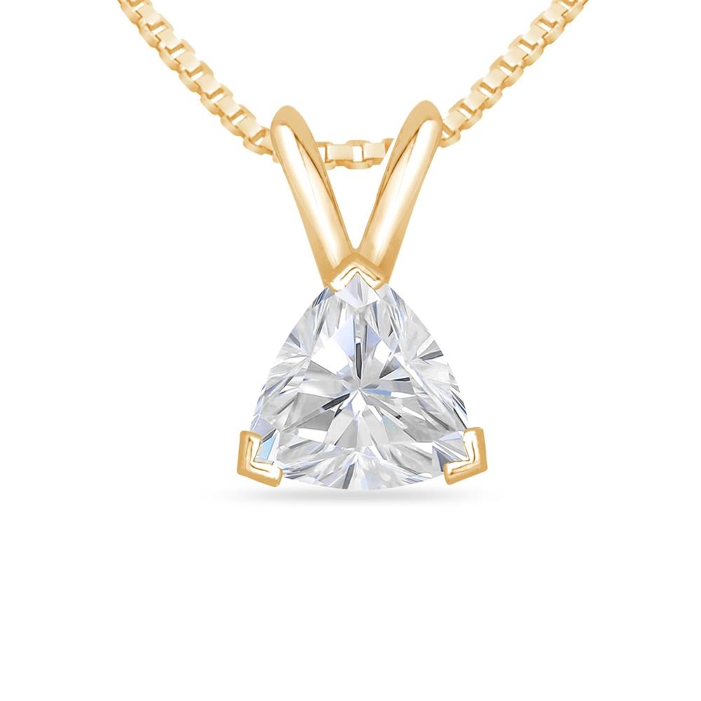 Prestige Boutique Diamonds Trillion shape Pendant w/Chain Size 1.00ct
