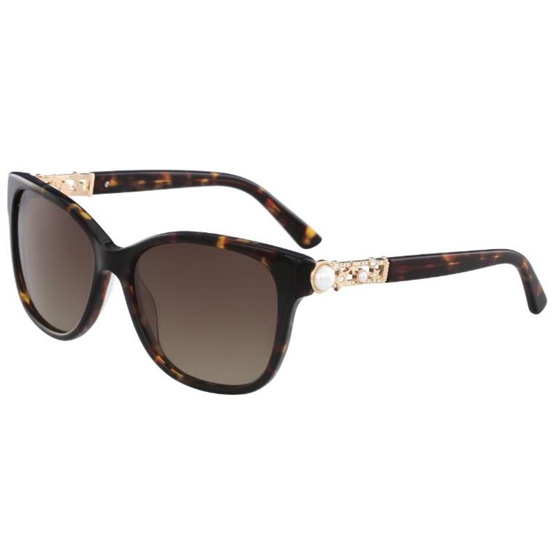 Bebe Women's Cat Eye Sunglasses - Tortoise/Brown Gradient Lens