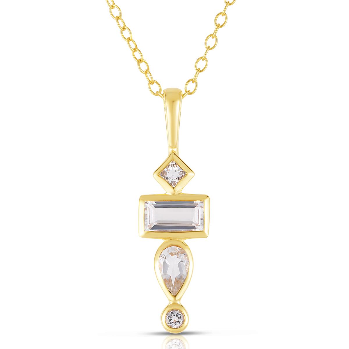 Jilco Inc White Topaz Necklace