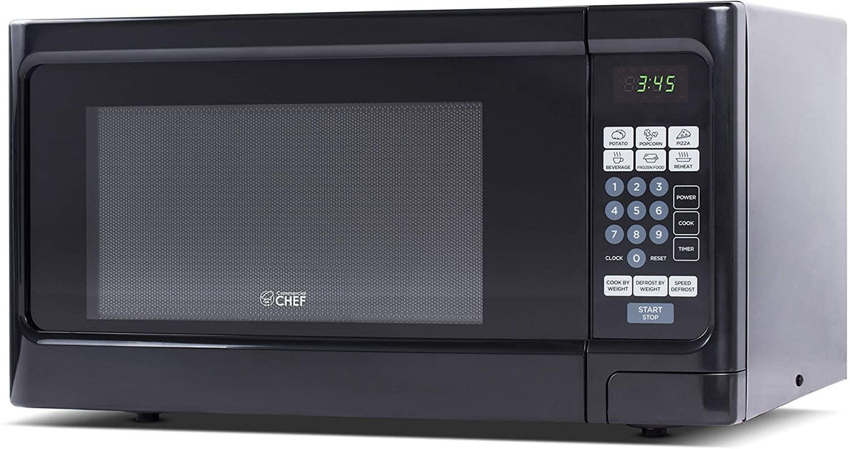 Commercial Chef 1.1 Cu. Ft. Counter Top Microwave - Black