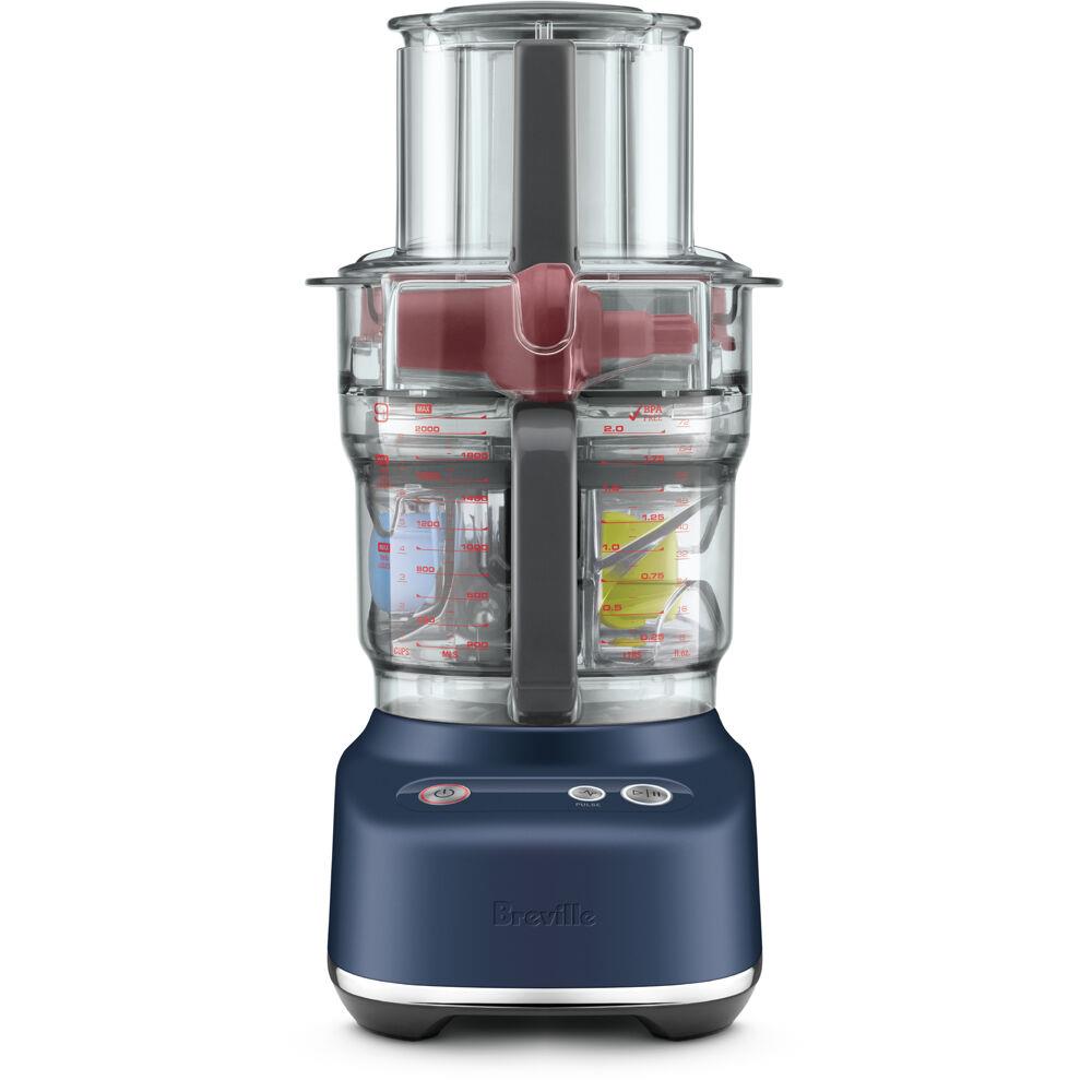 Breville The Paradice 9 Electric Food Processor with Slicer, Chopper, Dicer, Mincer & Container in Damson Blu