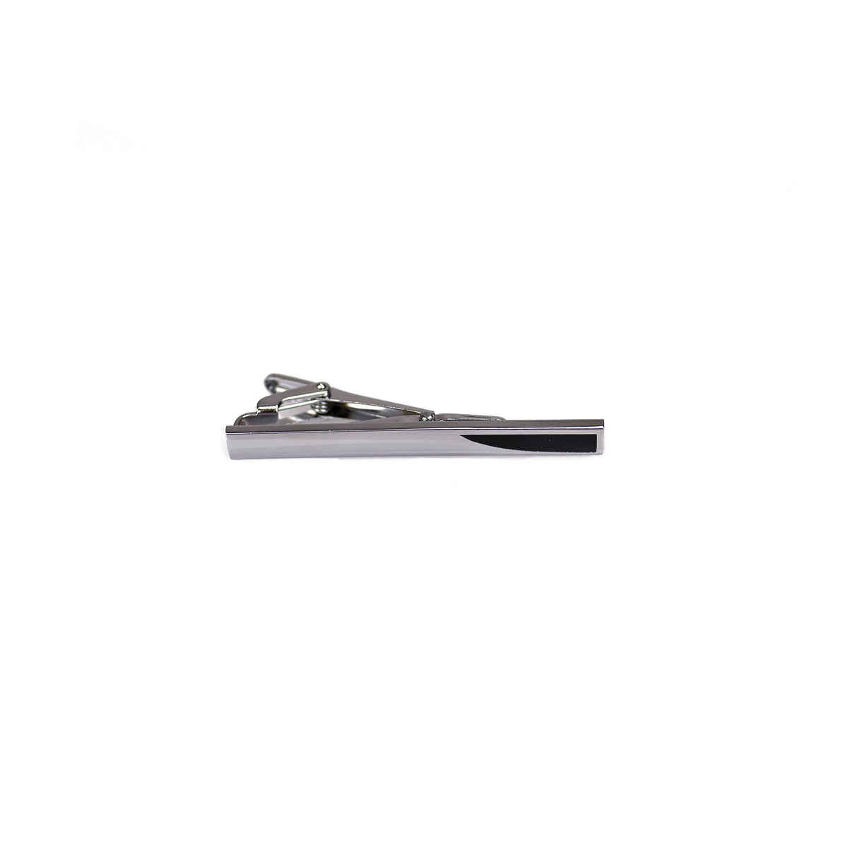 Completely Bella Silver and Black Tone Tie Bar