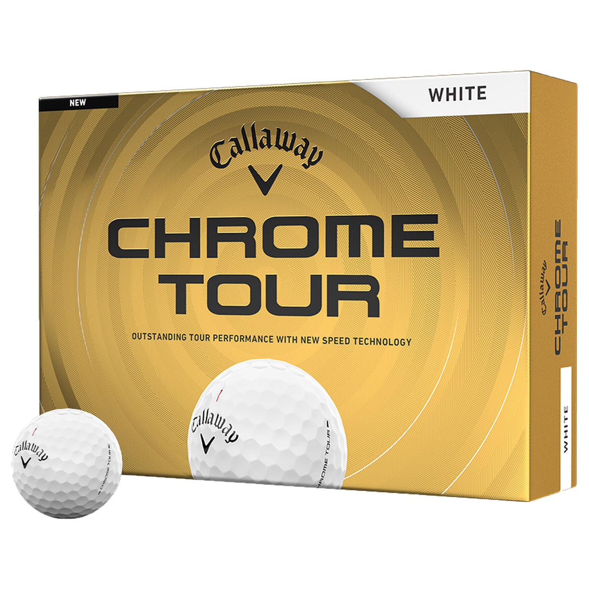 Callaway Chrome Tour 26 White Golf Balls - 1 Dozen