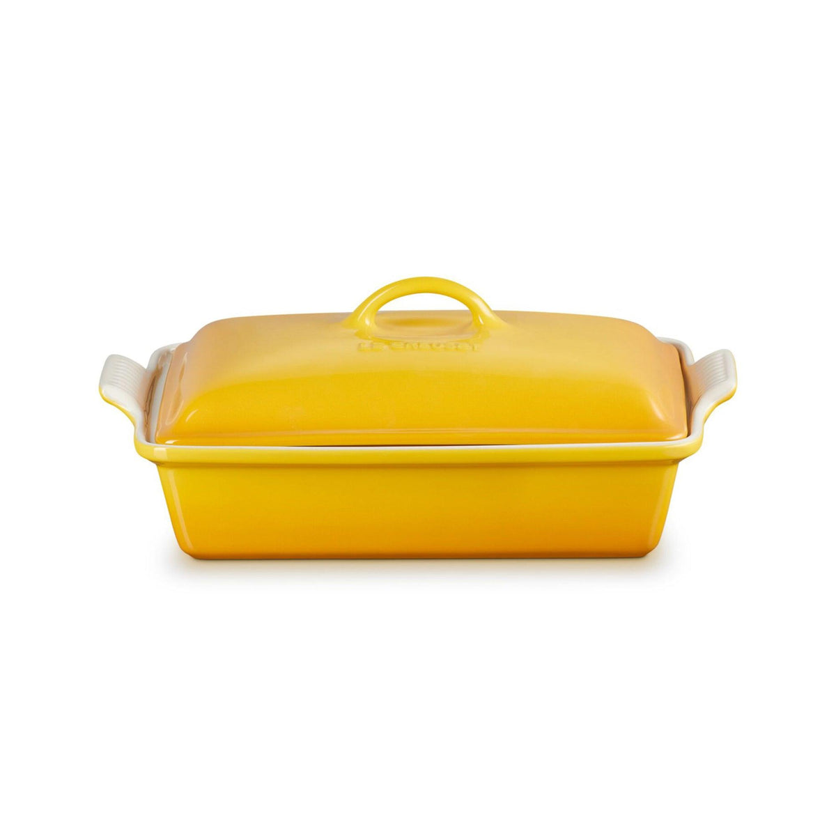 Le Creuset 4qt Heritage Stoneware Covered Rectangular Casserole Nectar