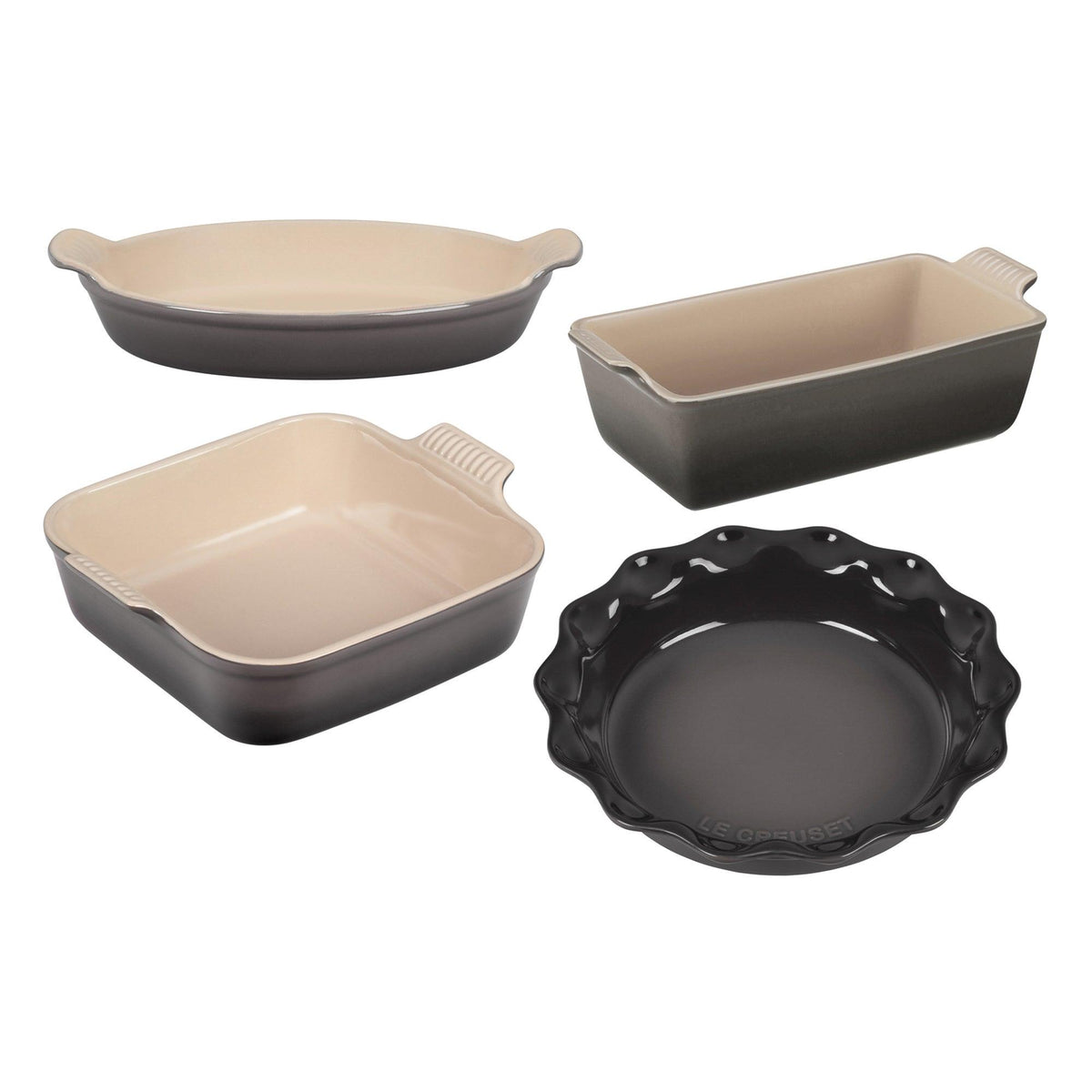 Le Creuset 4pc Heritage Stoneware Bakeware Set Oyster