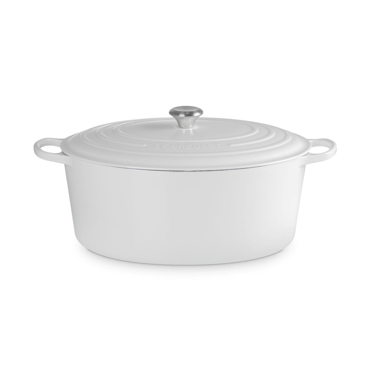 Le Creuset 15.5qt Signature Cast Iron Oval Dutch Oven White