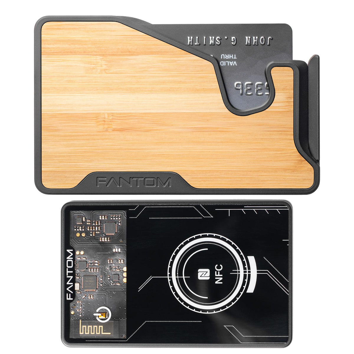 Fantom X Wallet, Slim, Bamboo with Always On Tracker Card
