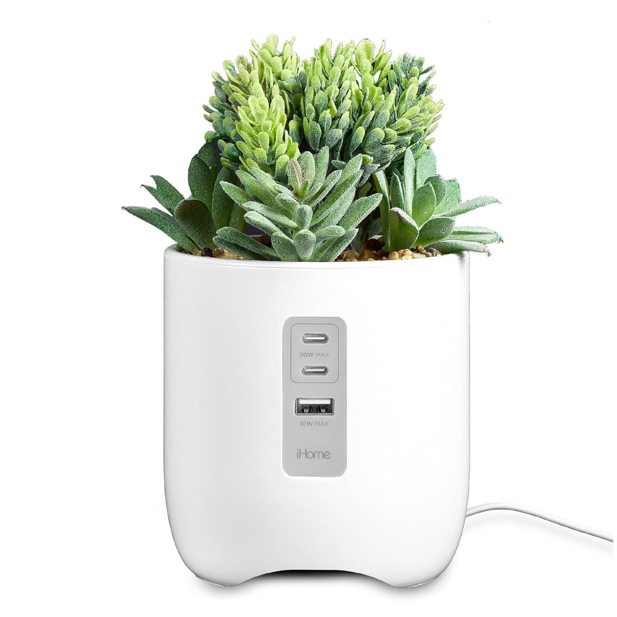 iHome PowerPlant Faux Succulent USB Charging Station