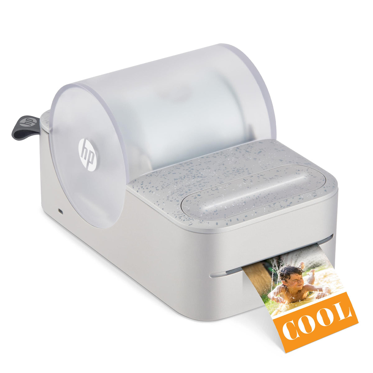 Hewlett Packard HP Sprocket Panorama Instant Label Printer & Photo Printer 2" x .5"- 9" - White