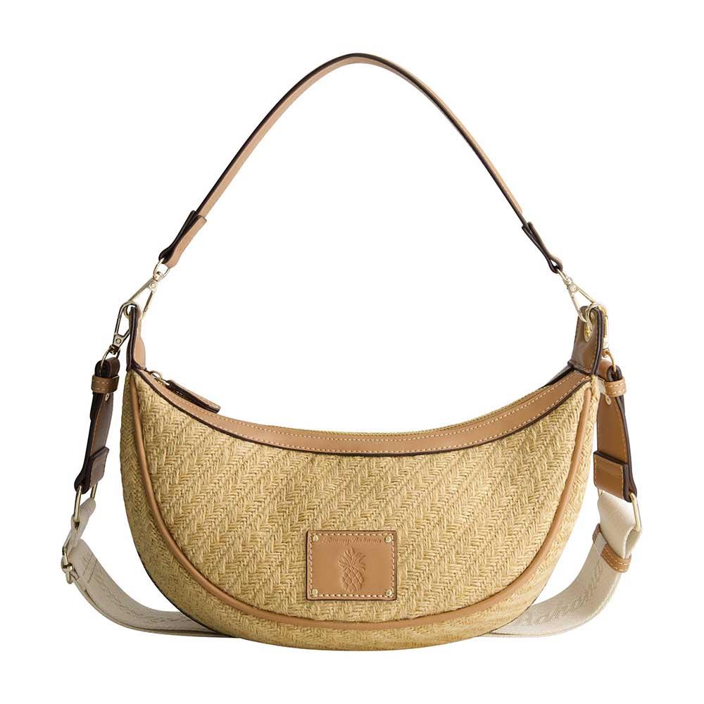 Tommy Bahama Handbags Raffia Crescent Hobo Bag