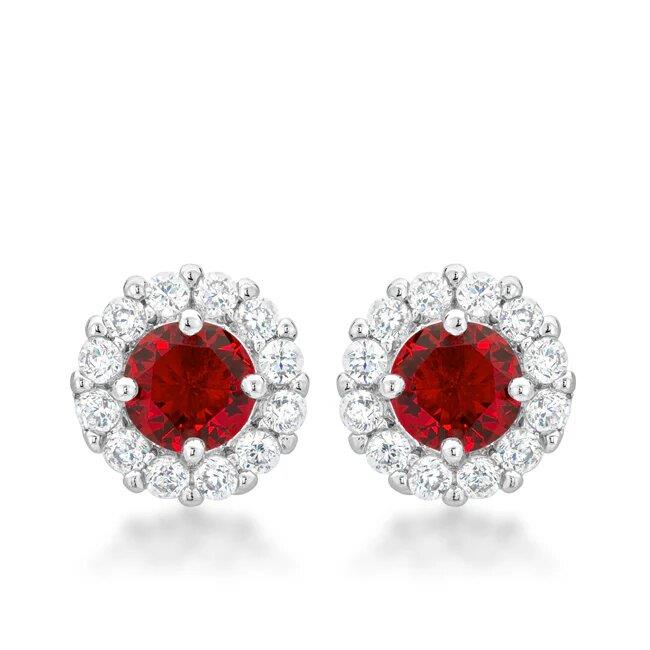 Completely Bella Ruby Red Earrings