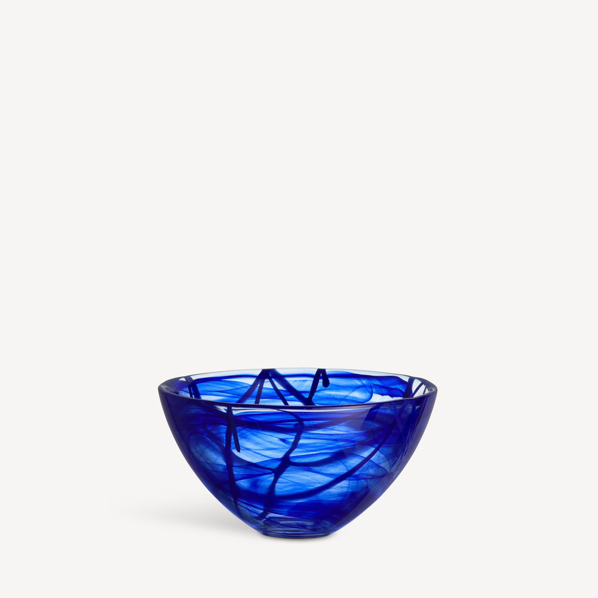 Kosta Boda Contrast Bowl Blue/Blue Medium