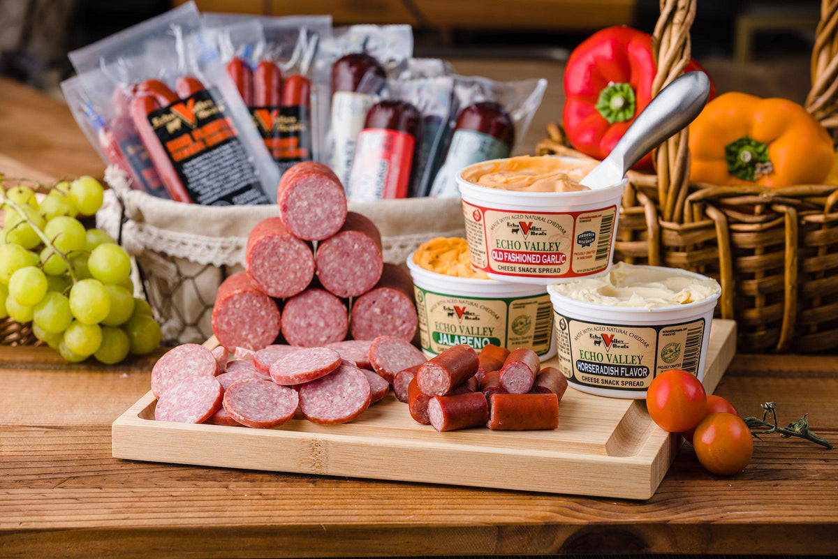 Echo Valley Meats Variety Pack: Sausage Cheese & Sticks 13pc Combo Set