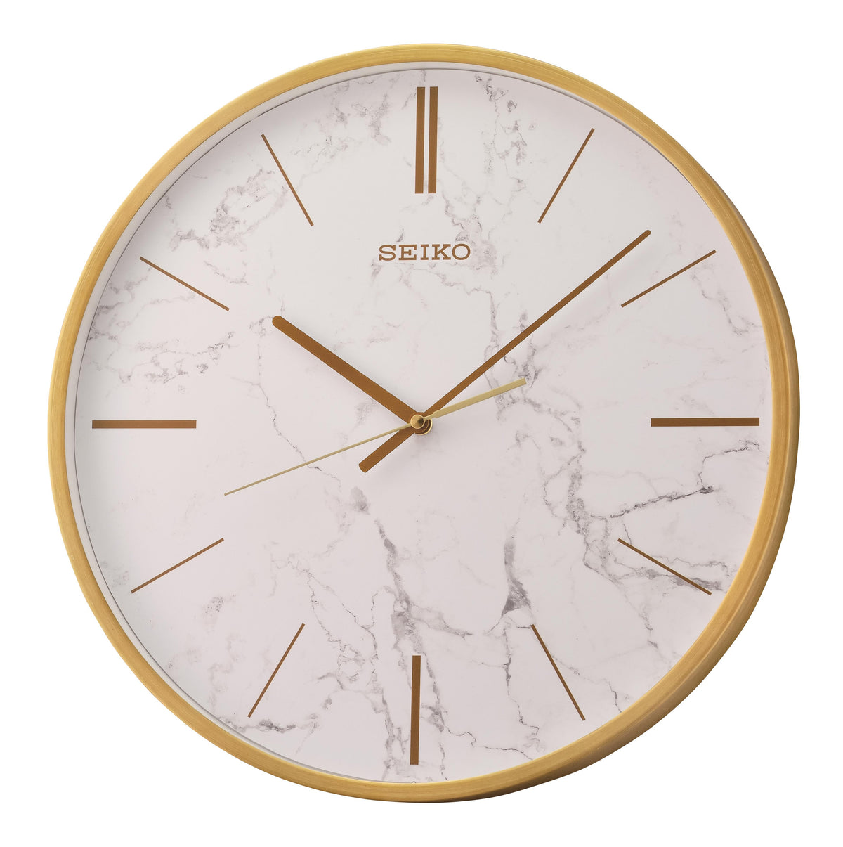 Seiko Clocks Wall, Quartz, Gold-Tone