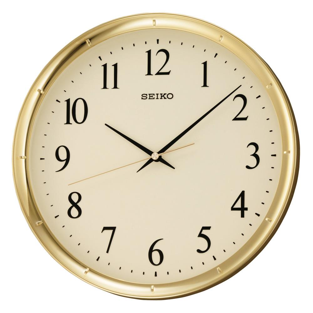 Seiko Clocks Wall, Quartz, Gold-Tone