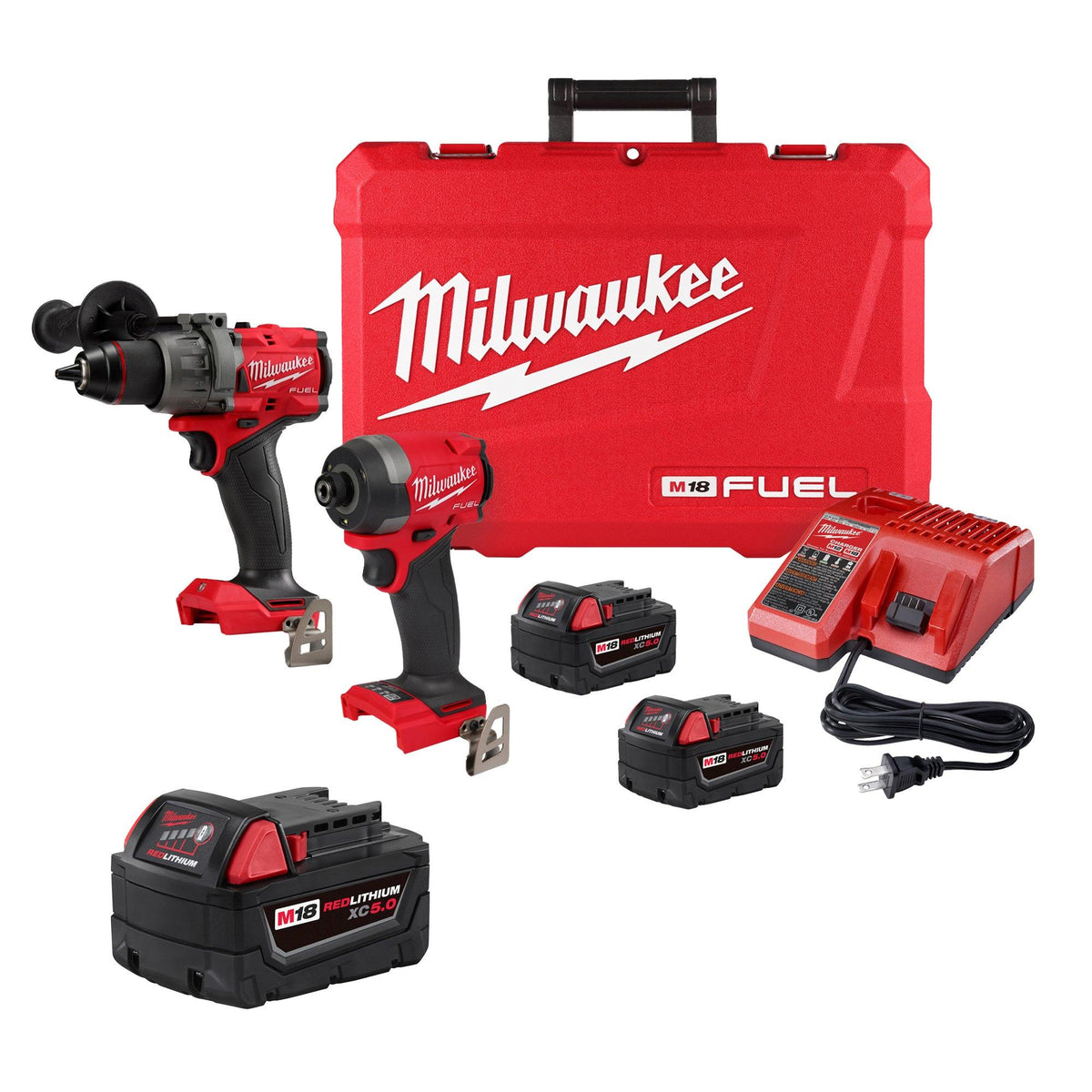Milwaukee M18 FUEL 2-Tool Combo Kit Plus Extra Battery - Drill & Driver