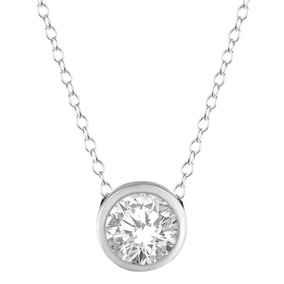 Jilco Inc Diamond Bezel Necklace