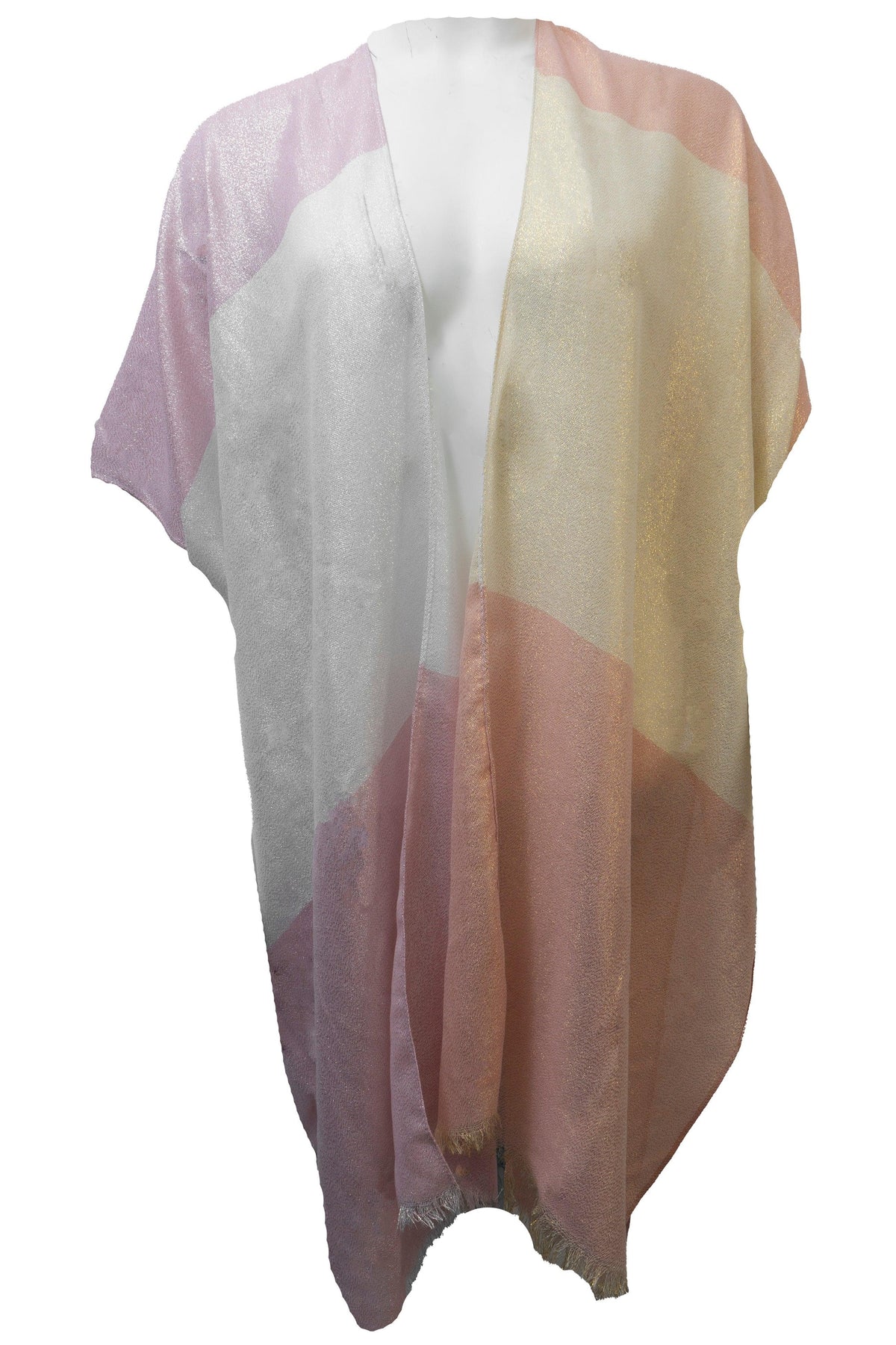 Jessica McClintock Lurex Plaid Kimono