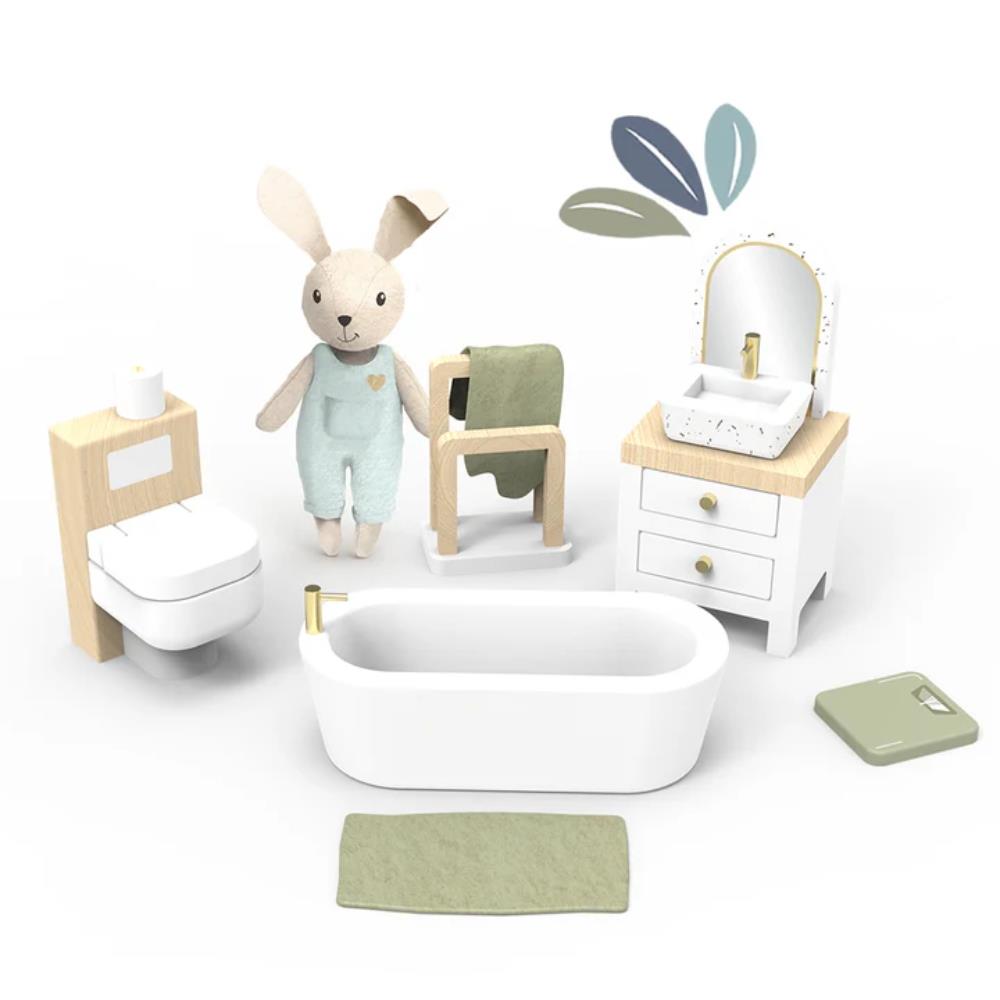 Speedy Monkey Doll House Bathroom Set