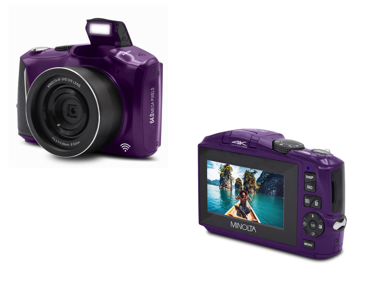 Minolta 64MP / 4K UHD Autofocus digital camera