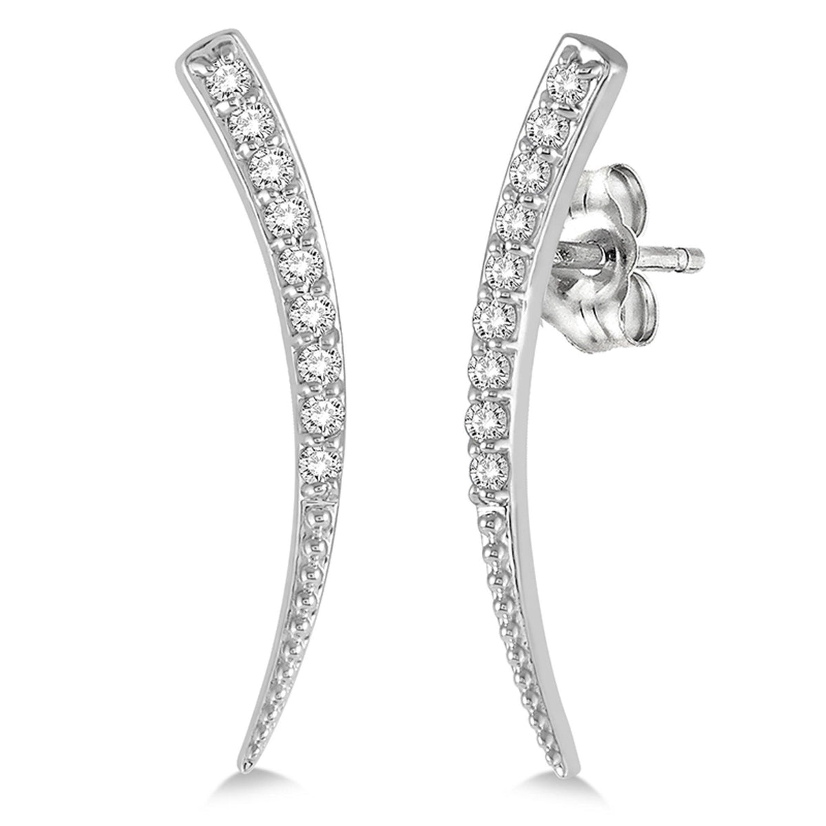 Jilco Diamond Ear Climber Earrings