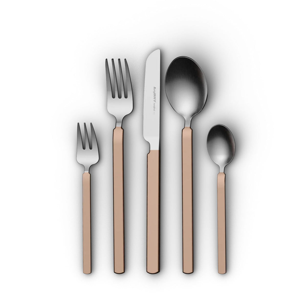 BergHOFF 20Pc Stainless Steel Flatware Set, Gold