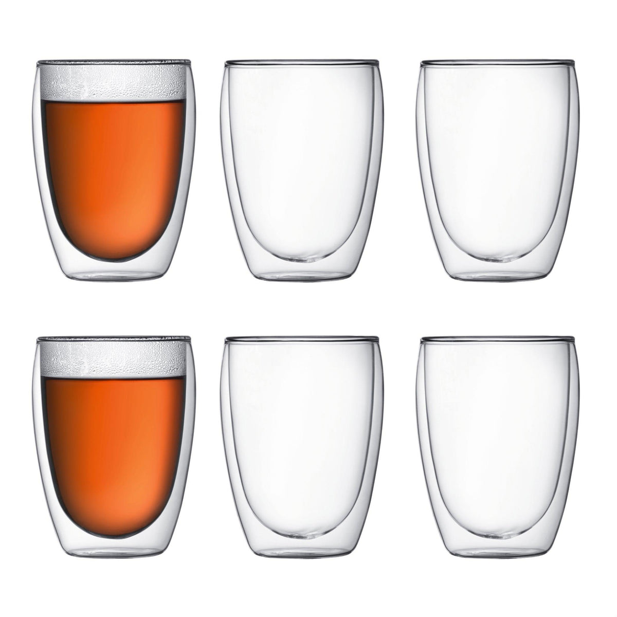 Bodum 6pc Pavina Double Wall 12oz Glass Set