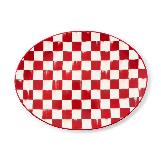 MacKenzie-Childs Cherry Check Serving Platter