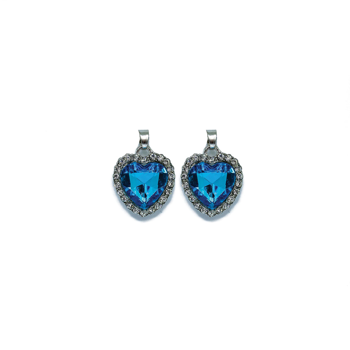 Completely Bella Blue For You Heart Earrings