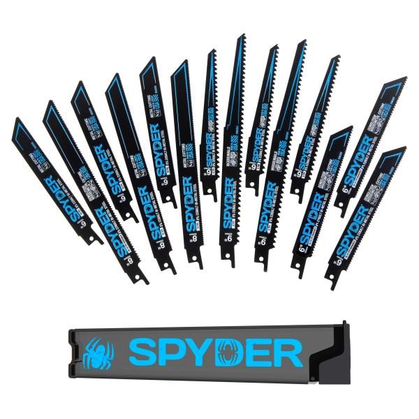 JS Products Spyder 14-Piece Reciprocating Saw Blade Set