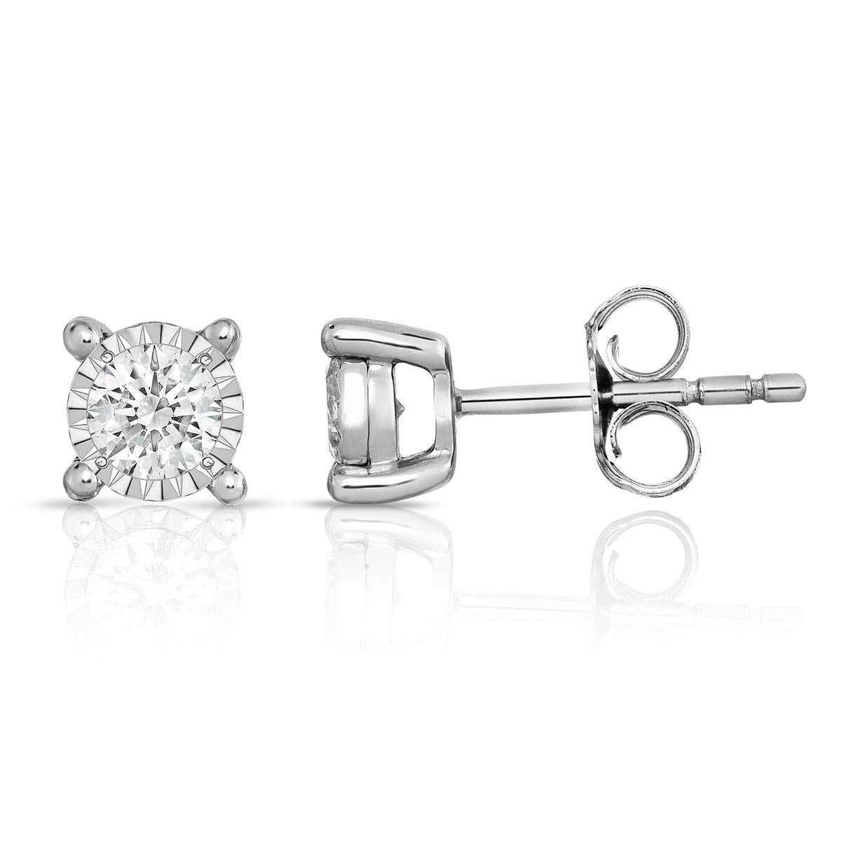 Jilco Inc Diamond Solitaire Earrings