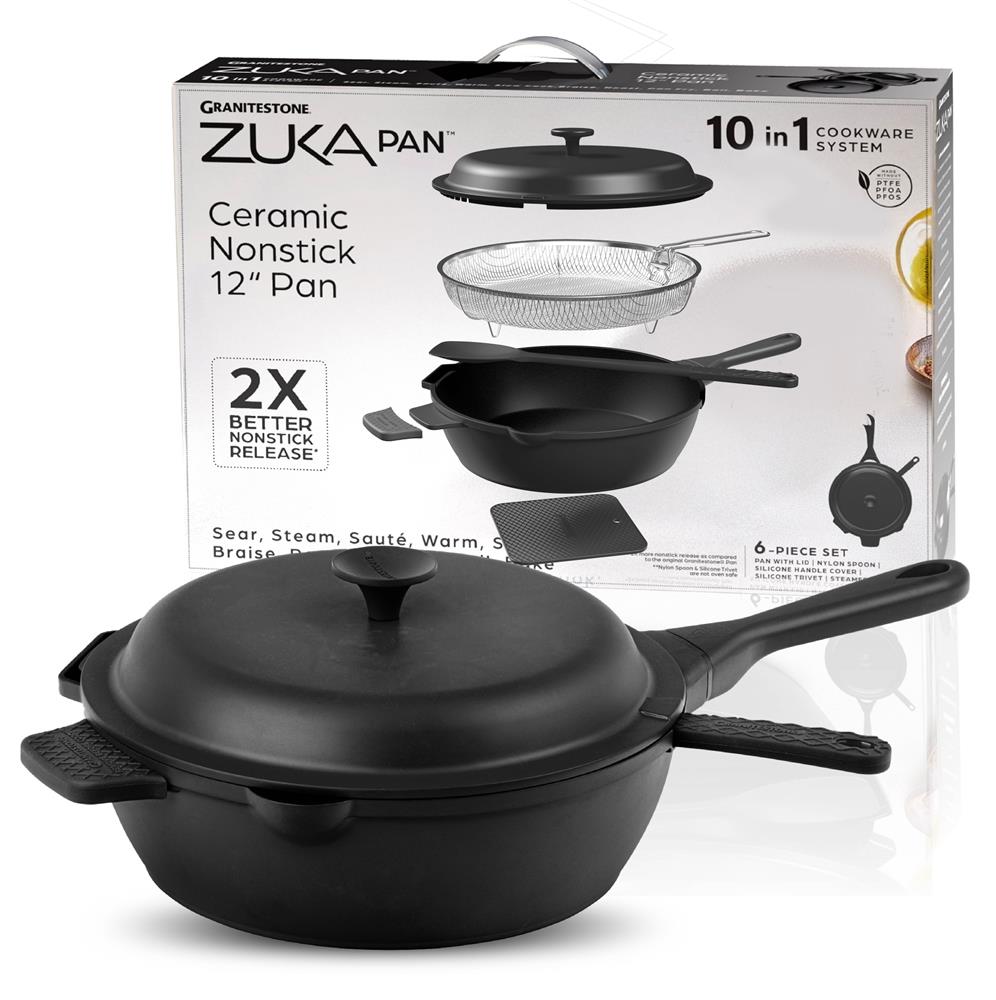 GraniteStone Cookware Zuka Every Day Frying Pan Size 12 Inch