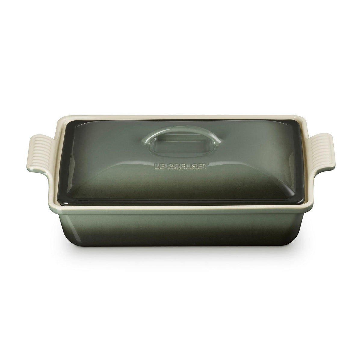 Le Creuset 4qt Heritage Stoneware Covered Rectangular Casserole Thyme