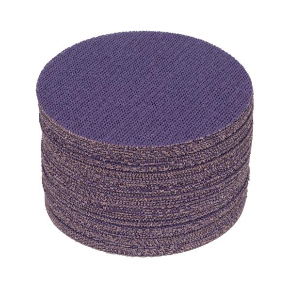 JS Products Spyder 5" 60 Grit Ceramic Net Hook and Loop Sanding Discs (50-Pack)